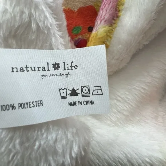 NWT Natural Life Towel Wrap Love boho floral ruffle trim L/XL - Picture 4 of 10